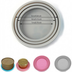 Animal Food Can Lid 3 Pieces Food Cans Lid Dog Cat Food Silicone Can Lid With Kitten Paw Pattern Universal [...]