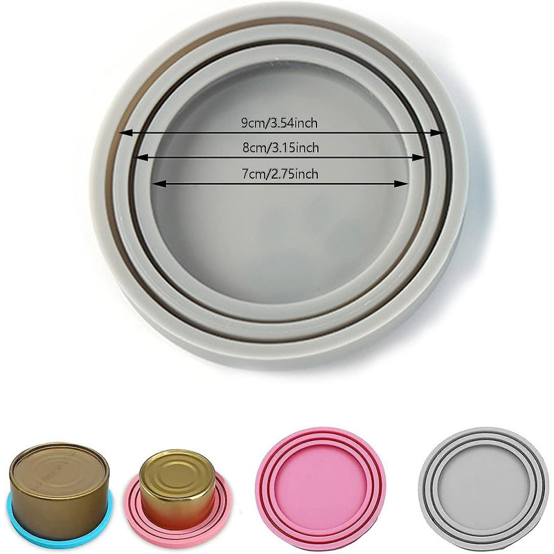 Animal Food Can Lid 3 Pieces Food Cans Lid Dog Cat Food Silicone Can Lid With Kitten Paw Pattern Universal [...]