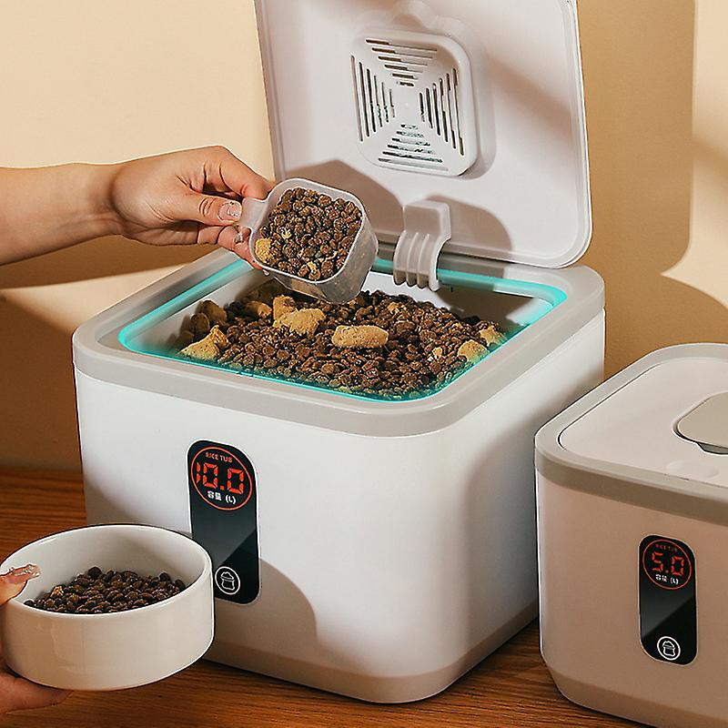 5/10kg Nourriture pour animaux de compagnie Seau de stockage Simple Scellé Nourriture pour chiens Cat Food Bucket [...]