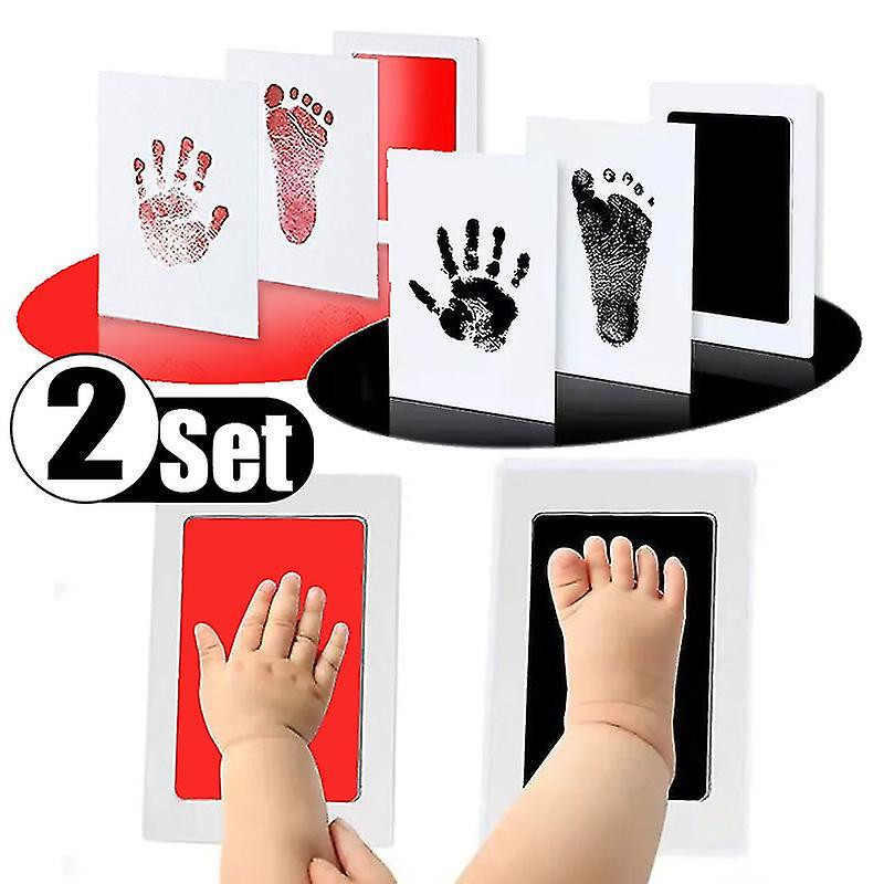 2 Set Baby Handprint Empreintes Tampons encreurs Coffre-fort Non toxique Sans contact Peau Sans encre Kits Inkpad [...]