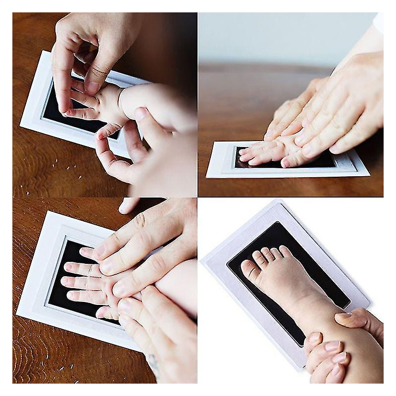 2 Set Baby Handprint Empreintes Tampons encreurs Coffre-fort Non toxique Sans contact Peau Sans encre Kits Inkpad [...]