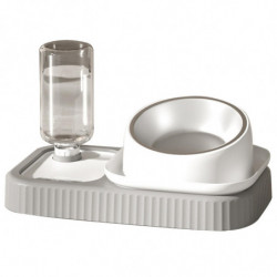 Mangeoires Animal Bol à boire automatique pp acier inoxydable 550g 15 couleurs multiples 32 x 20 x 13cm pour chien [...]