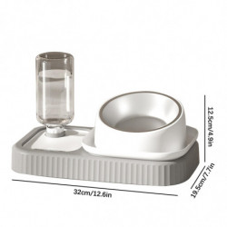 Mangeoires Animal Bol à boire automatique pp acier inoxydable 550g 15 couleurs multiples 32 x 20 x 13cm pour chien [...]