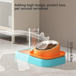 Mangeoires Animal Bol à boire automatique pp acier inoxydable 550g 15 couleurs multiples 32 x 20 x 13cm pour chien [...]