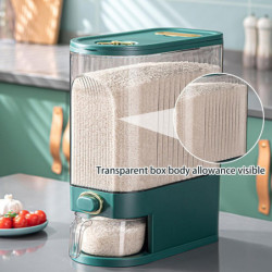 Rice Dispenser Organiser Rice Container with Measuring Cup 6.5x13.19x15.55 Inch Clear Rice Storage Rice Dispenser Organiser Rice Container with Measuring Cup 6.5x13.19x15.55 Inch Clear Rice Storage