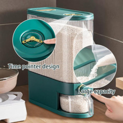 Rice Dispenser Organiser Rice Container with Measuring Cup 6.5x13.19x15.55 Inch Clear Rice Storage Rice Dispenser Organiser Rice Container with Measuring Cup 6.5x13.19x15.55 Inch Clear Rice Storage
