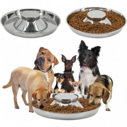 Stainless Steel Metal Dog Bowls,Puppy Weaning Bowl Food Bowl at The Same Time (26cm/10.2in) Stainless Steel Metal Dog Bowls,Puppy Weaning Bowl Food Bowl at The Same Time (26cm/10.2in)
