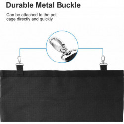 Hanging Rabbit Hay Feeder Bag Pet Large Capacity Food Container (Black) Hanging Rabbit Hay Feeder Bag Pet Large Capacity Food Container (Black)