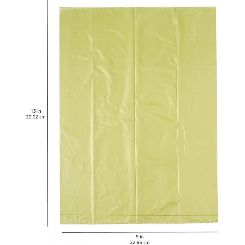 8 Rolls Biodegradable Pet Waste Bags, 15 Pieces Per Roll, Outdoor Litter Bags, Green