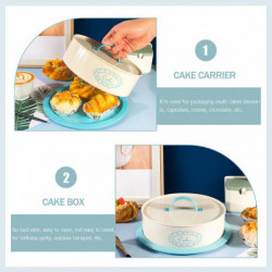 1 Set of Reusable Small Cake Box Cupcake Dessert Fresh Keeping Container with Lid 1 Set of Reusable Small Cake Box Cupcake Dessert Fresh Keeping Container with Lid