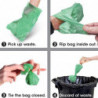 8 Rolls Biodegradable Pet Waste Bags, 15 Pieces Per Roll, Outdoor Litter Bags, Green