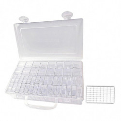 48 Slots Seed Storage Organizer In 2 Sizes With Label Stickers, Durable Portable Seed Container Box