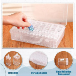 48 Slots Seed Storage Organizer In 2 Sizes With Label Stickers, Durable Portable Seed Container Box