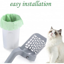 8 Rolls Biodegradable Pet Waste Bags, 15 Pieces Per Roll, Outdoor Litter Bags, Green