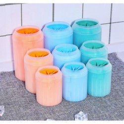 Portable Dog Paw Washer Silicone Foot Wash Cup for Cats and DogsGreen S