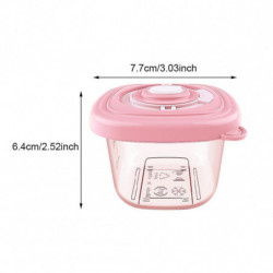 6pcs 120ml Large Capacity With Airtight Lid Baby Food Container Feeding Reusable