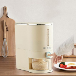 Distributeur de nourriture sèche, seau de riz étanche à l’humidité, seau de cuisine à riz scellé, distributeur de [...]