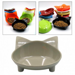 Cute Cat Ear Shaped Pet Food Water Bowl
