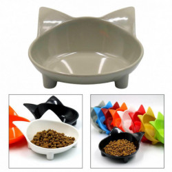 Cute Cat Ear Shaped Pet Food Water Bowl