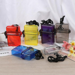 1pc Outdoor Imperméable Poches Clé Argent Boîte de Rangement Case Holder Boîtier en plastique Shytmv