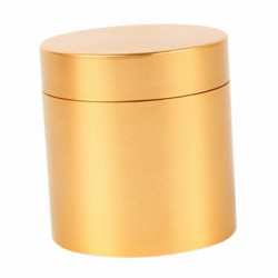 Small Metal Storage Box Coffee Tea Cans With Airtight Lids Gold