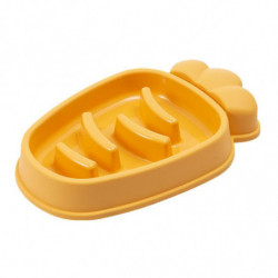 Carrot Pet Slow Food Bowl Slow Food Bowl Feeder Anti-choke
