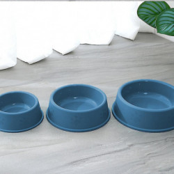 Pet Bowl Plastic Scrub Footprint Bowl Dog Cat Feeding Water Bowl Dog Bowl
