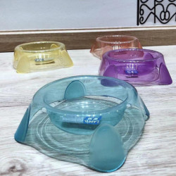 Candy Color Transparent Crystal Single Bowl Dog Food Bowl Cat And Dog Bowl