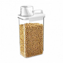 Transparent Grain Storage Box With Measuring Cup Durable Moisture-proof Sealing Cans For Cereal Mung Beans