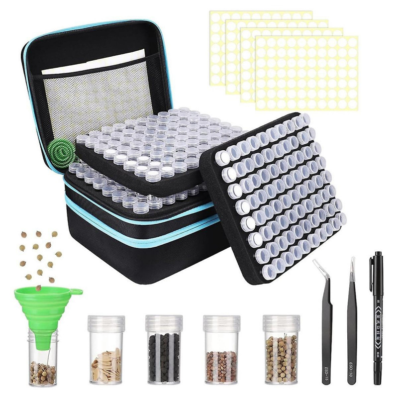 Boîte de stockage de graines, boîte de stockage de graines robuste pour jardins de fleurs et de légumes [...]