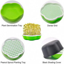 Bac à graines germées, Dirt Free Way et Sprouter de capacité portable, parfait pour les petites et moyennes [...]