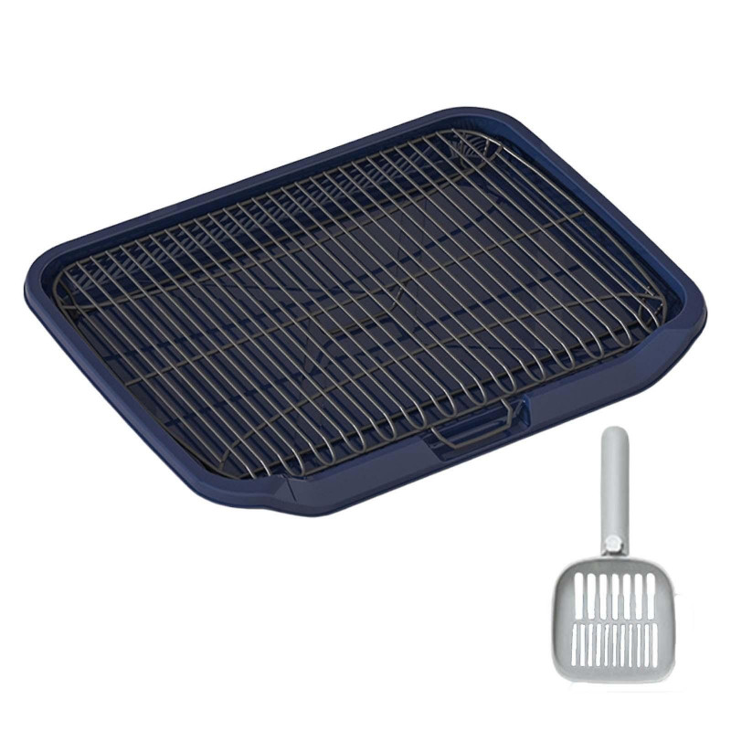 Pet Dog Toilet Outdoor Pet Accessories Cleaning Tool Portable Trainer Corner Dark Blue