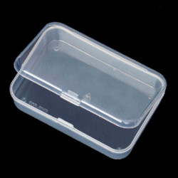 2pc Clear Plastic With Lid Small Storage Box Collection Container 2pc Clear Plastic With Lid Small Storage Box Collection Container