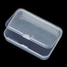 2pc Clear Plastic With Lid Small Storage Box Collection Container