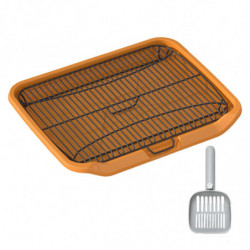 Pet Dog Toilet Outdoor Pet Accessories Cleaning Tool Portable Trainer Corner Orange