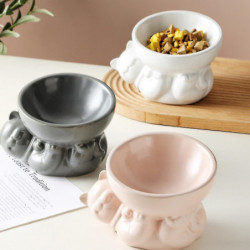 Pet Bowl Dog Bowl High Foot Oblique Mouth Protection Spine Creative Cartoon Haute Qualité Pet Bowl Dog Bowl High Foot Oblique Mouth Protection Spine Creative Cartoon Haute Qualité