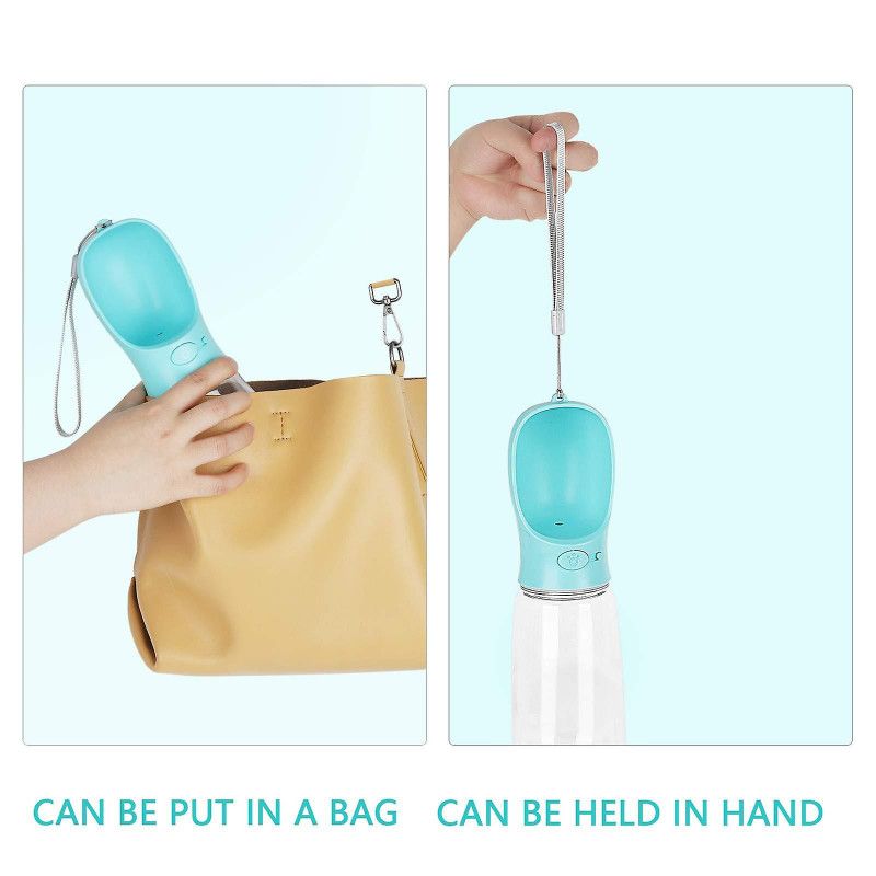 Dog Water Bottle, Leak Proof Portable Puppy Water Dispenser, 550ml Antibacterial Water Feeder For Pets