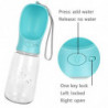 Dog Water Bottle, Leak Proof Portable Puppy Water Dispenser, 550ml Antibacterial Water Feeder For Pets