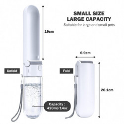 Dog Water Bottle 420ml/14oz, Dog Water Bottle Travel, Dogs Water Bottle For Walks Outdoor Antibacterial