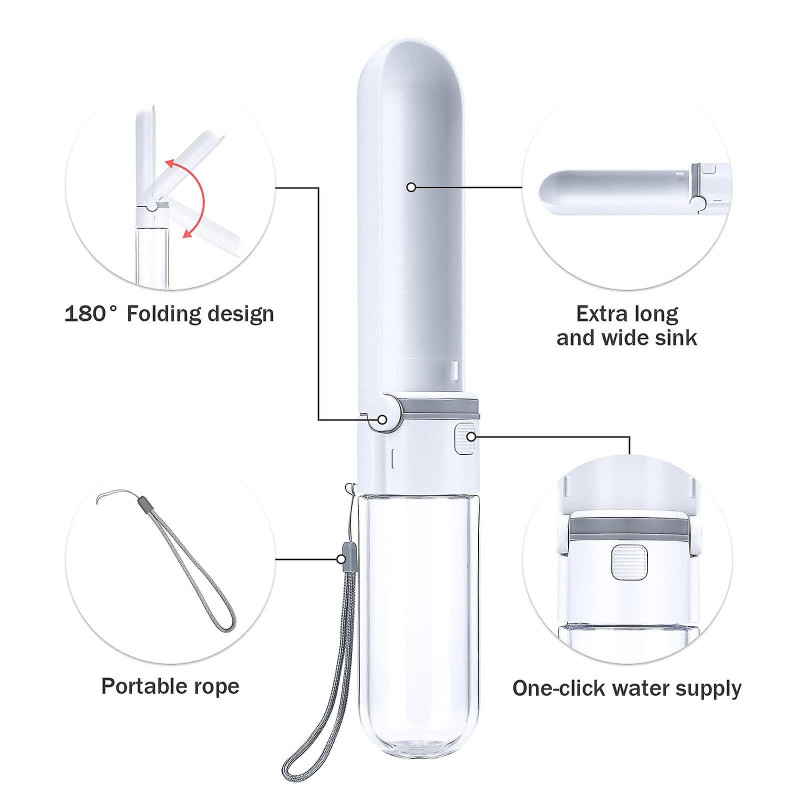 Dog Water Bottle 420ml/14oz, Dog Water Bottle Travel, Dogs Water Bottle For Walks Outdoor Antibacterial