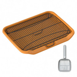 Pet Dog Toilet Outdoor Pet Accessories Cleaning Tool Portable Trainer Corner Orange