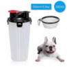 Pet Dogs Water Dispenser And Food Container Travel Water Bottle 2 In 1