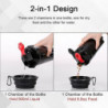 Pet Dogs Water Dispenser And Food Container Travel Water Bottle 2 In 1