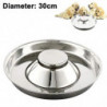 Stainless Steel Dog Bowl Hammered Puppy Litter Food Feeding Weaning