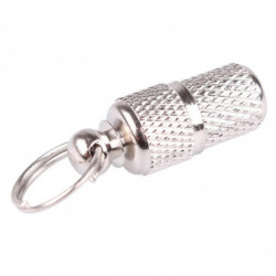 Pet Chien Chat Adresse Étiquette Baril Tube de Stockage Argent Carte d’Identification Pet