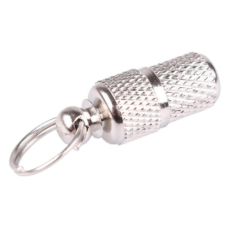 Pet Chien Chat Adresse Étiquette Baril Tube de Stockage Argent Carte d’Identification Pet