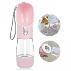 Bouteille d’eau pour chien, distributeur d’eau pour chien multifonctionnel et portable
