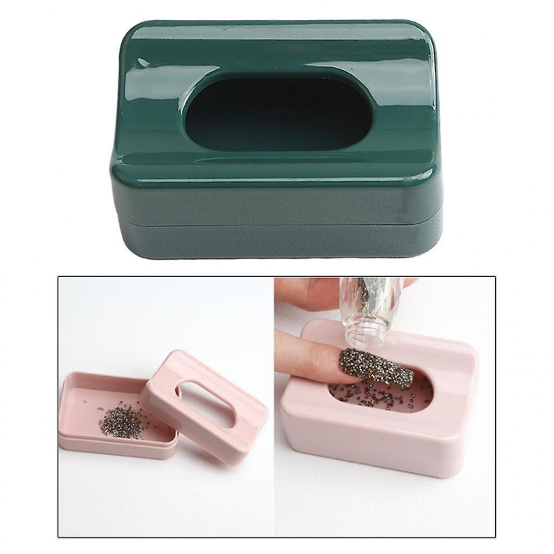 Trempette Poudre Recyclage Plateau Système Case Conteneur Pot Box Vert