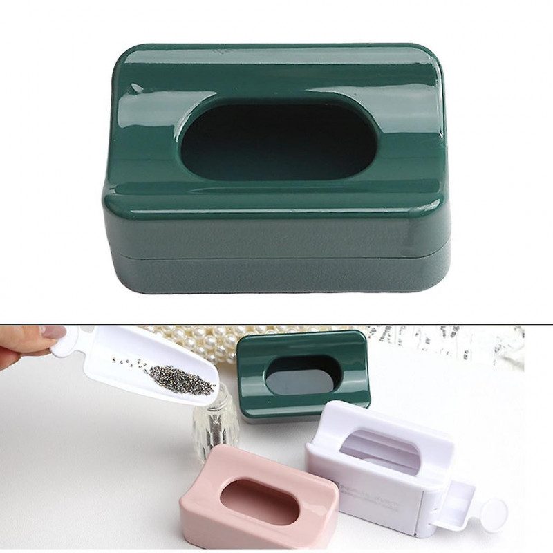 Trempette Poudre Recyclage Plateau Système Case Conteneur Pot Box Vert