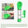 300ml Portable Dog Water Bottle,4 In 1 Travel Water Bottle,waste Shovel,food Container,trash Bag,green